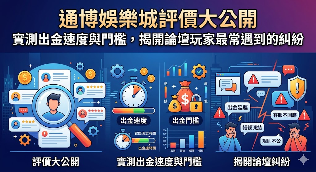 通博娛樂城評價大公開：實測出金速度與門檻，揭開論壇玩家最常遇到的糾紛