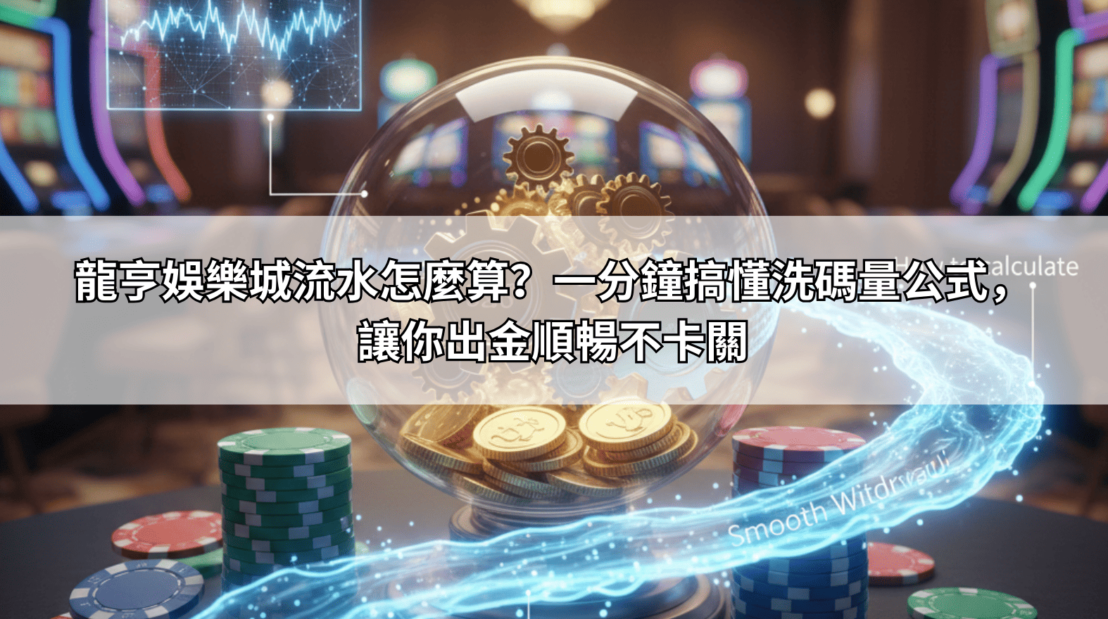 龍亨娛樂城流水怎麼算？一分鐘搞懂洗碼量公式，讓你出金順暢不卡關